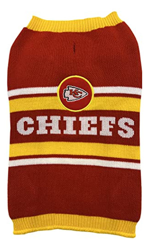 Suéter Para Perros Kansas City Chiefs Nfl, Talla Pequeña.