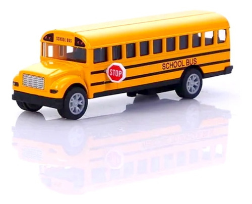 Brinquedo Infantil Ônibus Escolar Miniatura Ferro Abre Porta