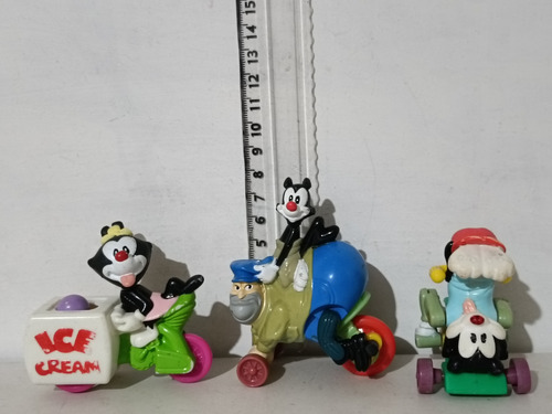 Figuras Plástico Animaniacs Wakko Yakko Dot Mc Donald's (Usado)