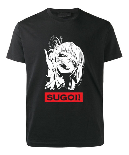 Remera Negra Boku No Hero Toga Himiko Anime Mod 04