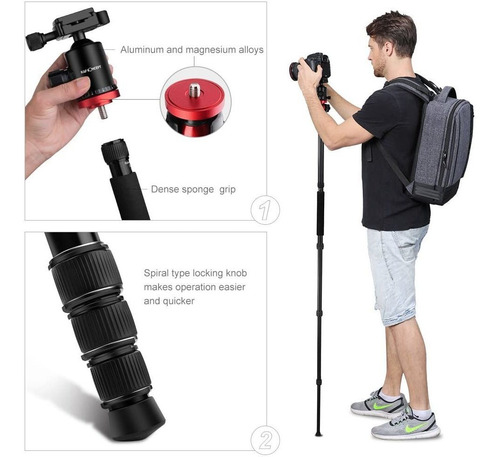 Trípode K&f Concept, Para Cámara Dslr, Profesional
