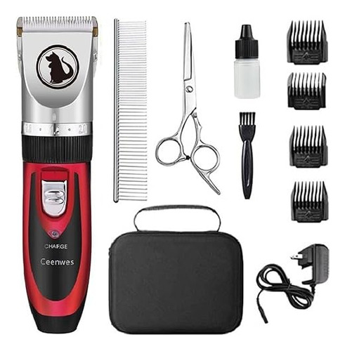 Dog Clippers With Storage Case Low Noise Pet Clippers R...