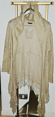 Saco De Lana Suave Color Nude