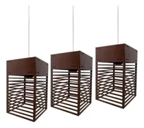 Comprar Kit 3 Lustres Luminárias Pendentes De Teto Oriental Sushibar