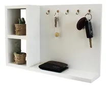 Comprar Porta Llaves Organizador De Colgar Repisa Ganchos