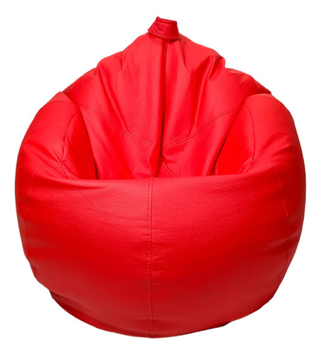 Sillón Puff Oval Confortable Color Rojo