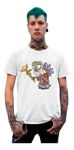 Blanca Playera Alfa Pvz Zombie Dios Chronos Oferta