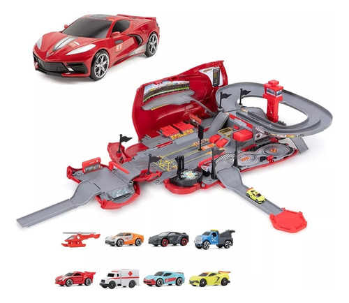 Micromachines Transformers Corvette Raceway Playset Pista 