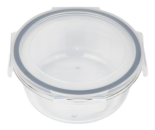 Pote Tupper Hermetico De Vidrio Mor 0.8lt Redondo
