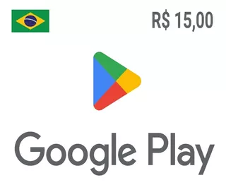 Gift Card Google Play R$ 15 Reais