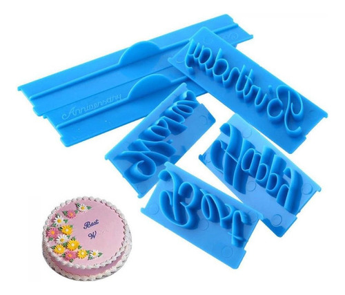 M Molde Para Tartas Con Diseño De Letra De Feliz Cumpleaños