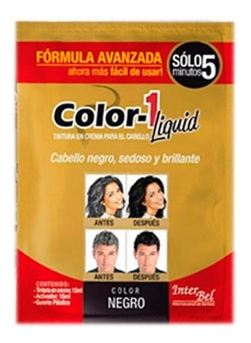 Tinte Color 1 Negro - g a $660