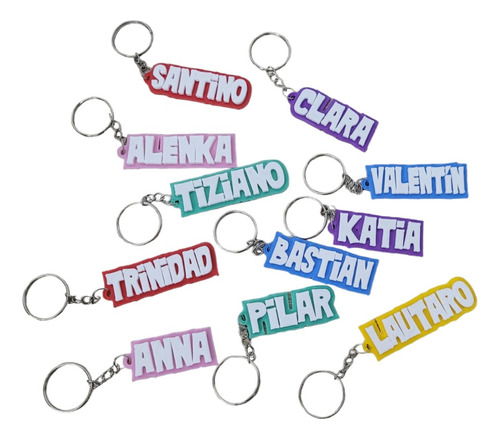Llavero Express En 24hs Personalizados X 40 Unidades Mayúsculas Titanes