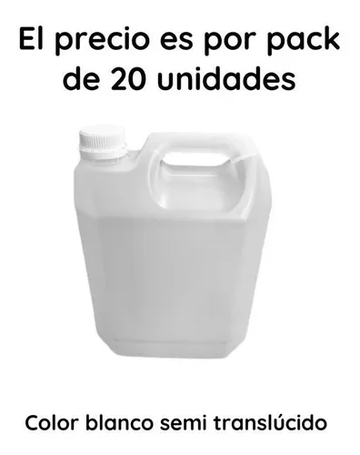 Bidones Plasticos 10 Litros Nuevo Natural Recuperado X 20 Un