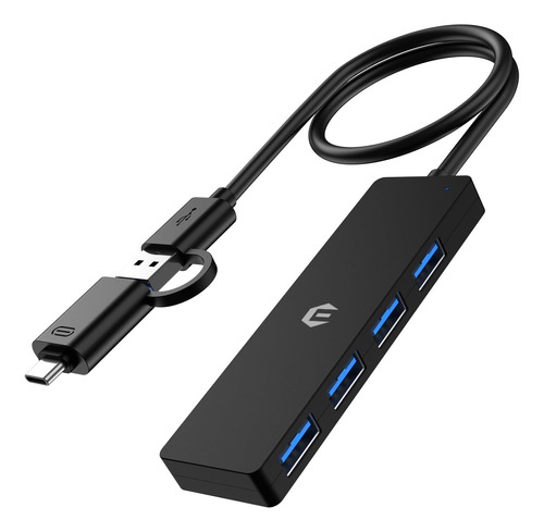 Concentrador Usb 3.0 4 Puerto Solucion Plug And Play Costura