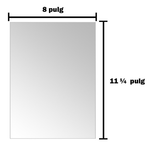 Imagen 2 de 4 de Hojas Para Laminar 8 X 11 ¼ PuLG 3 Mil (25 Hojas)