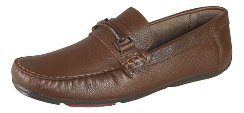 Zapato Casual Para Hombre Castalia Canela De Piel 430-92