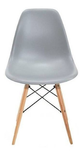 Silla de comedor Garden Life Eames, estructura color gris, 4 unidades