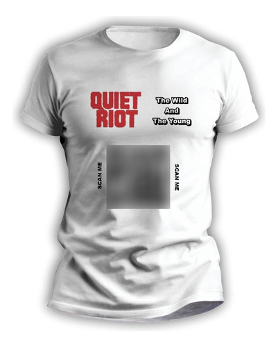 Remera Rockera Sublimada Personalizada Qr Quiet Riot - 3242