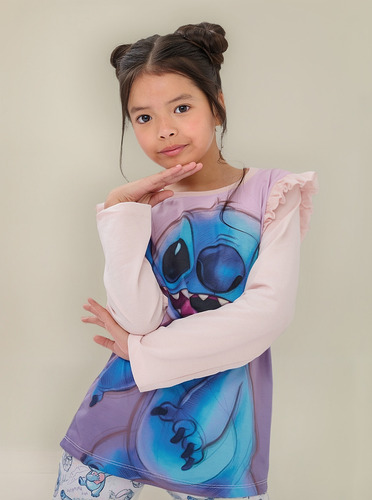 Remera Stitch Lilo Y Stitch Disney Original Nenas Niña Aloha