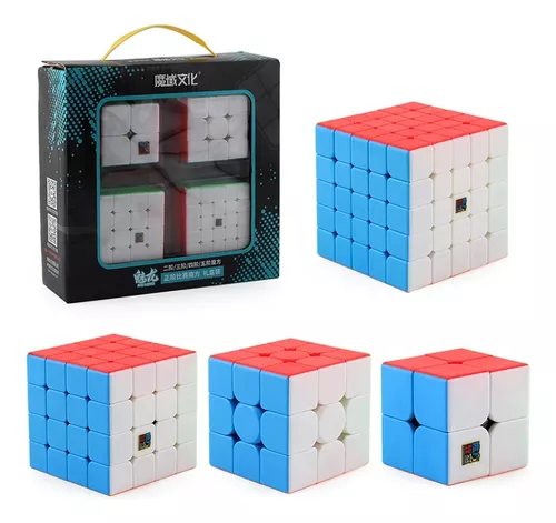 Cubo Mágico Moyu Kit caixa de presente 2x2 3x3 4x4 5x5 - Chess Cuber - Loja  Oficial de Cubo Mágico Profissional