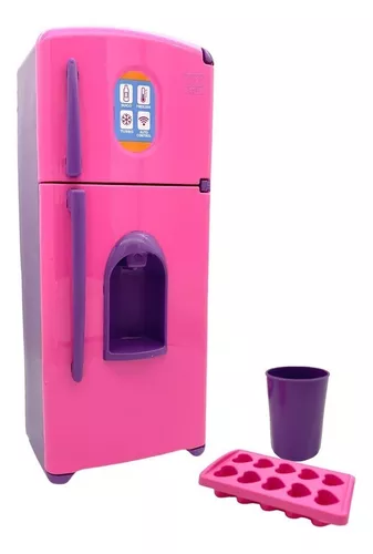 Jogo De Cozinha Barbie Meninas Rosa Grande Kit Completa Luxo Geladeira  Fogao Panelinhas Luzes Infantil Armário