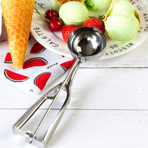 Colher Pegador De Sorvete Inox Bola Com Ejetor Profissional