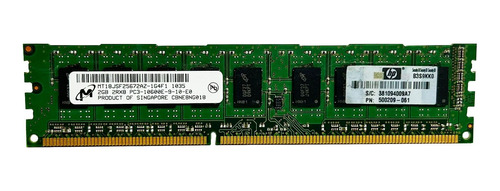 Memoria Ram Micron Ddr3 2gb 2rx8 Pc3-10600e