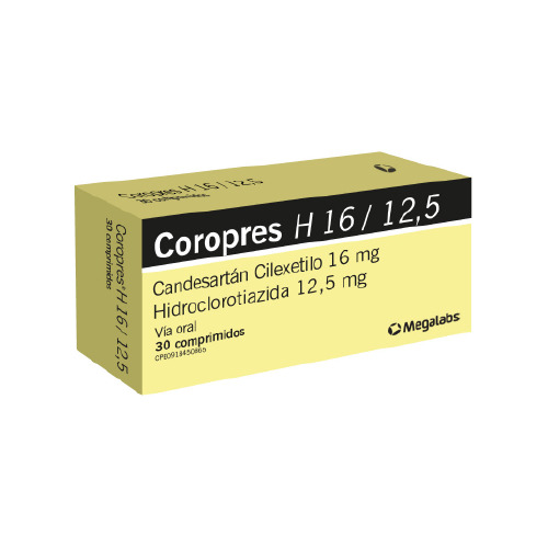 Coropres H 16mg/12.5mg 30comprimidos