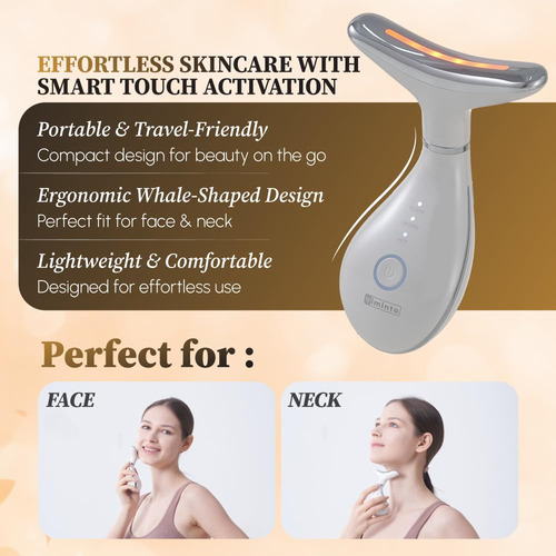 Masajeador Facial Viminto 3 En 1 Con Calor Y Vibración Color