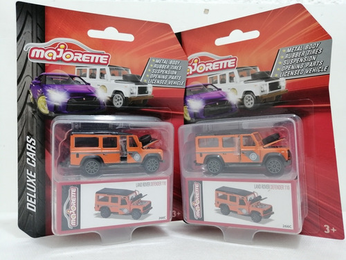 Majorette, Escala 1:64, Land Rover Defender 110, 7cms Largo.