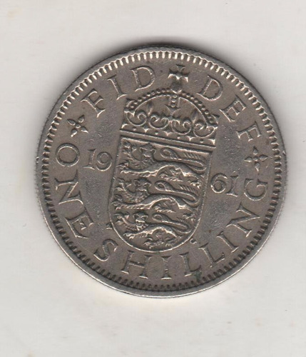 Gran Bretaña Moneda De 1 Shilling Año 1961 Km 904 - Xf