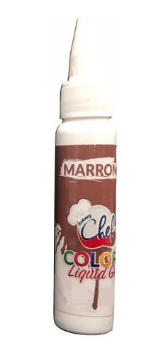 Corante Color Liquid Gel Marrom 25g - Iceberg Chef