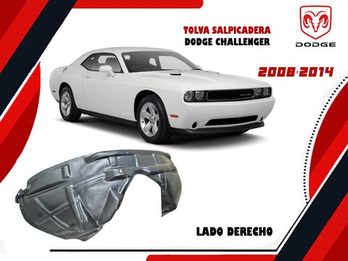 Tolva Lodera De Salp Dodge Challenger 2008-2014 Derecha