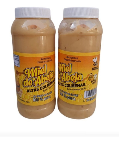 Miel Mantequilla Cremosa, 1litro/1.350 Grs C/u ( 2 Piezas )