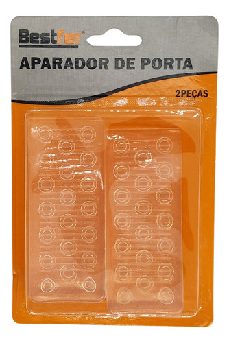 6x Trava Calço Cunha Prendedor Aparador Para Porta Não Bater Acabamento Brilhante Cor Incolor