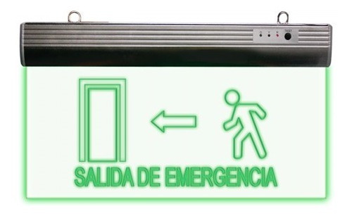 Letrero Led Salida De Emergencia Derecha Recargable 127volts