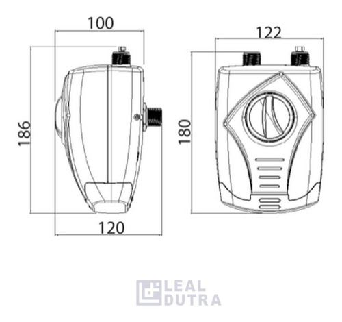 Aquecedor elétrico Lorenzetti Elétrico Aquecedor Versátil branco 127V