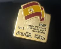 Comprar Pin Coca Cola Bandera España Mundial Futbol 1982
