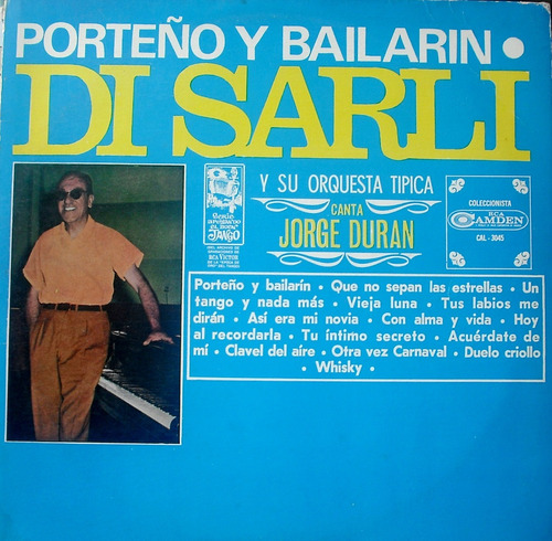Lp Vinilo Orig. Porteño Y Bailarín - C. Di Sarli - J. Durán