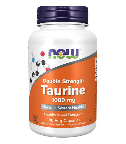 Now Foods, Taurine 100 Capsulas De 1.000 Mg