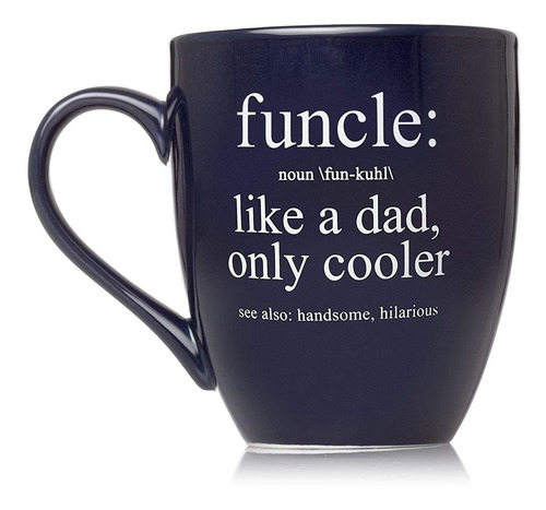Pearhead Funcle: Like A Dad Only - Taza De Cerámica Fresca,