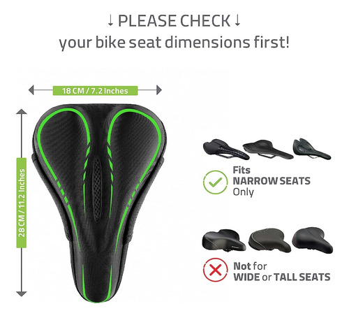 Asiento Bicicleta Funda Cobertor Tapa Silicona