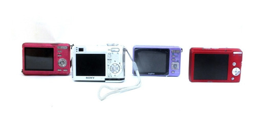 Lote 4 Câmera Sony Sanio Nikon Polaroid Retirada Peça A11909
