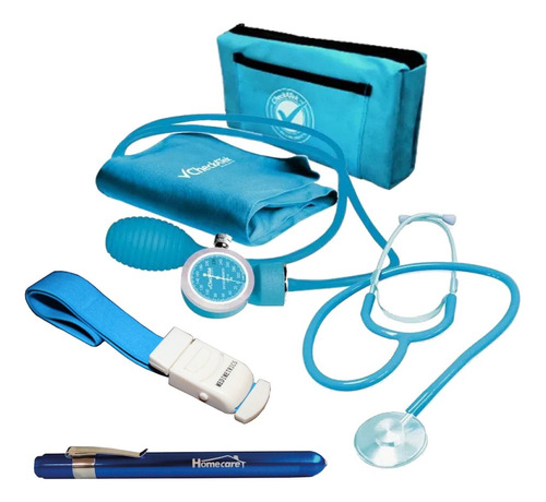 Kit Equipo Estudiante Enfermería Medicina Azul Cielo