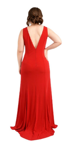 Vestido Fiesta Con Aplique Bordado
