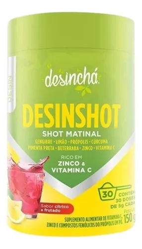 Desinshot - Shot Matinal (30 Dias) Desinchá Sabor Cu00edtrico e F...
