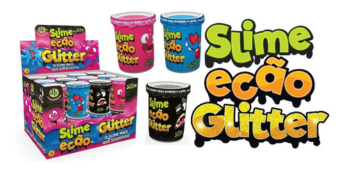 Novo Brinquedo Slime Ecao Glitter 110g Aleatório Dtc 5055