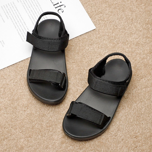 Sandalias De Playa Para Mujer Con Suela Blanda Y Velcro