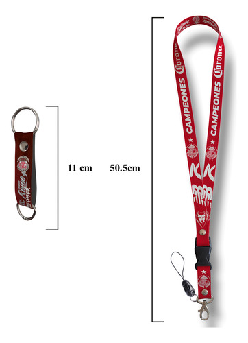 2x1 Cinta Porta Credencial Diablos Del Toluca Campeón Diablos Del Toluca G